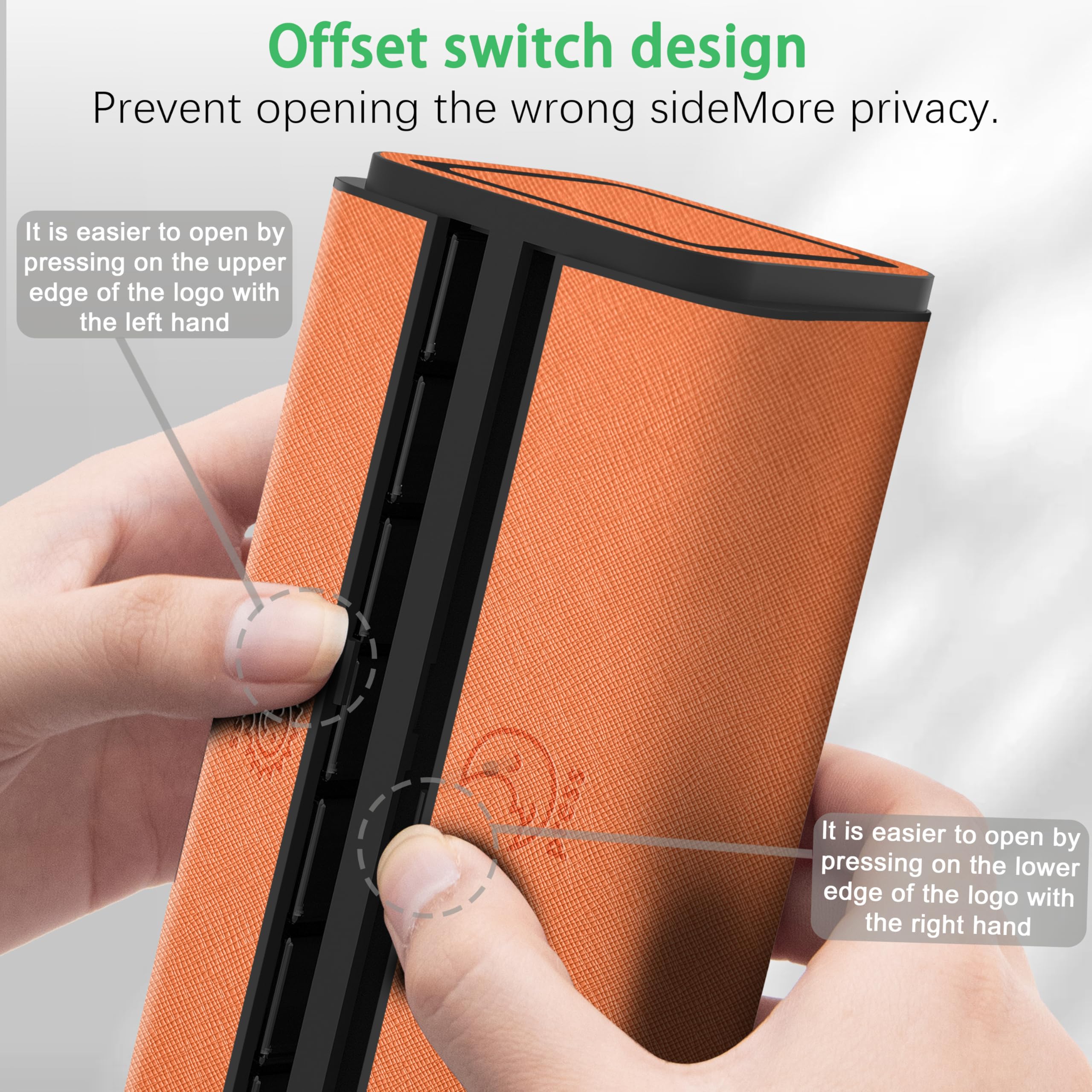 VGUOORG scratch-resistant leather case protects meds while maintaining style