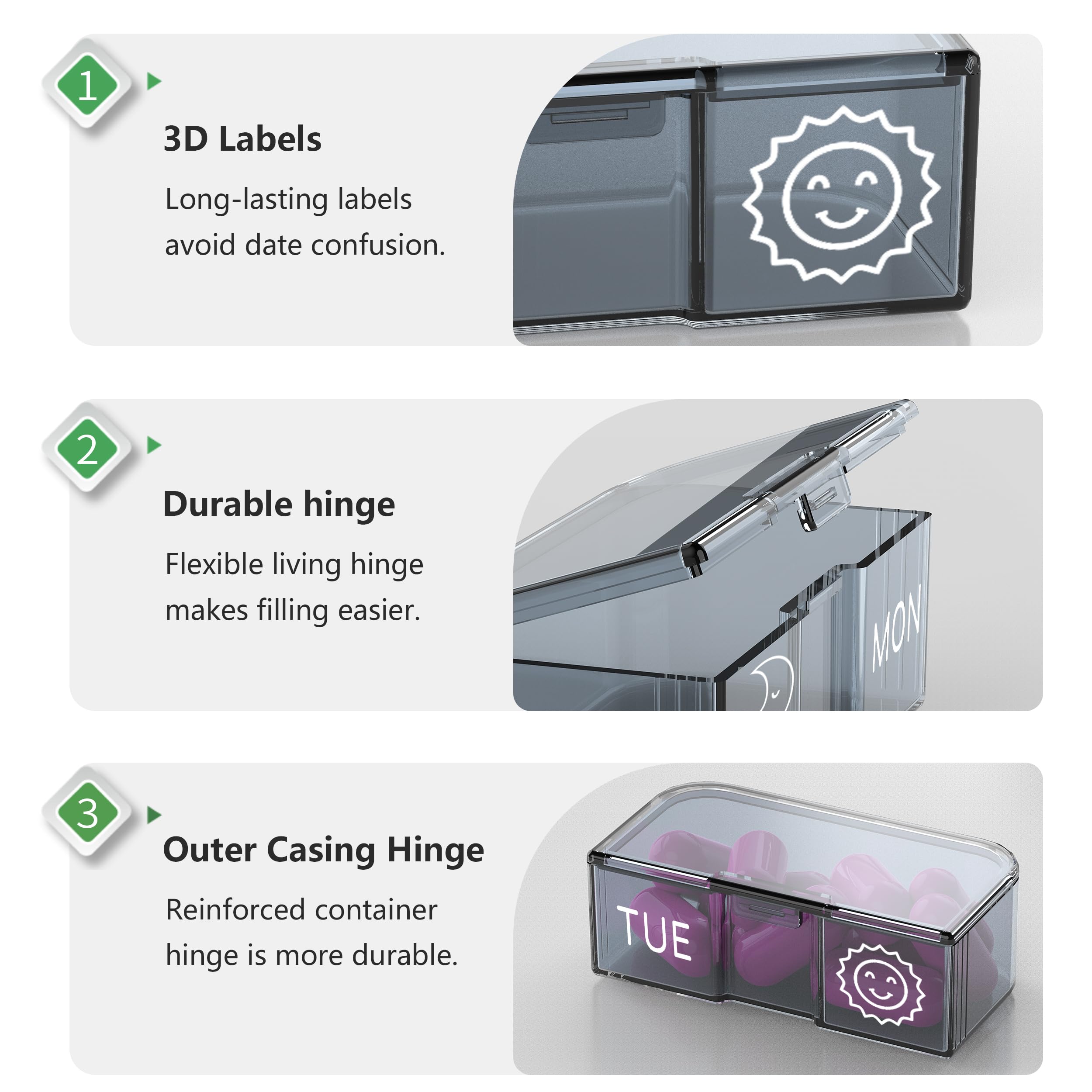 Water-resistant outer shell helps keep contents dry in bags.