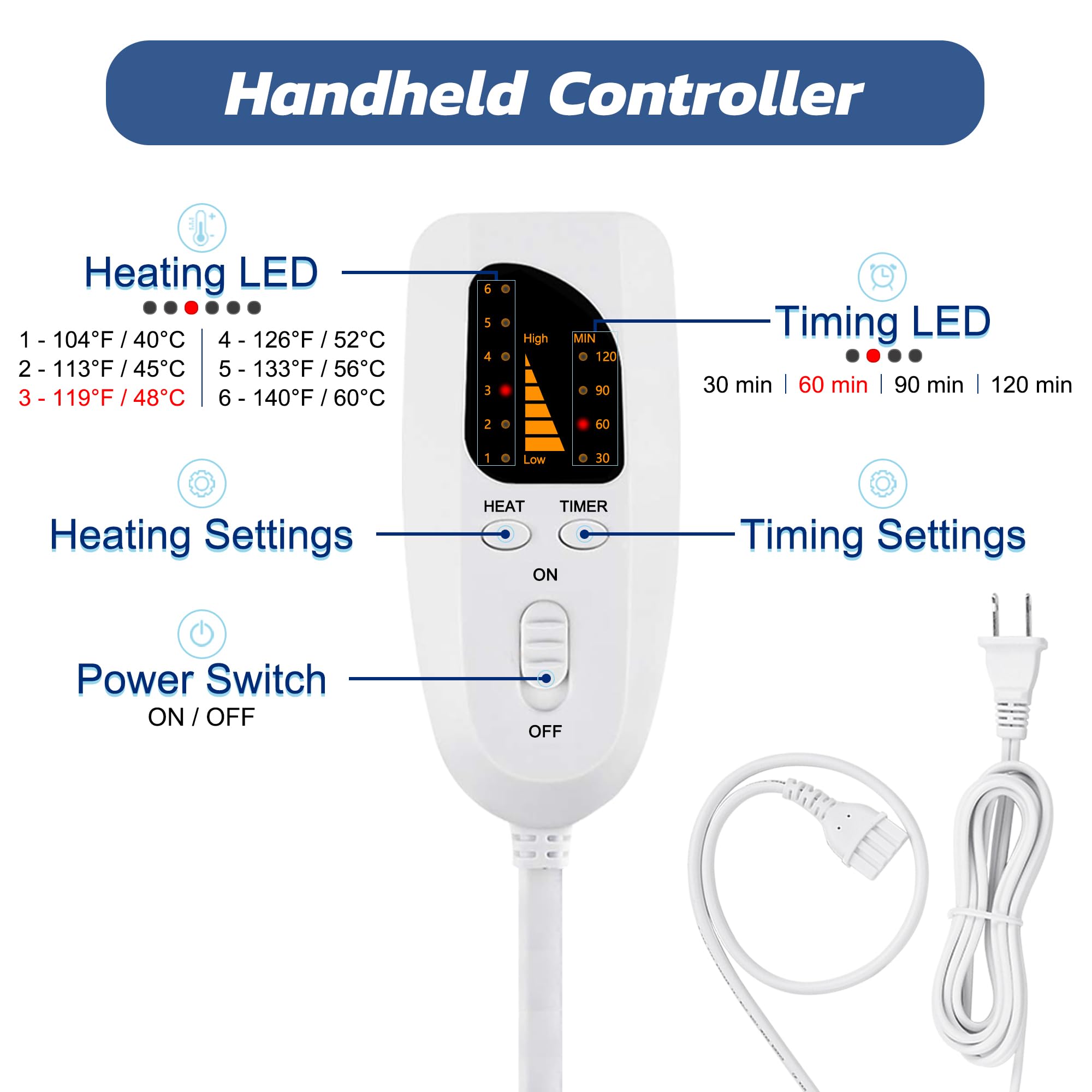 VIBOOS heating pad on arm delivering comforting warmth