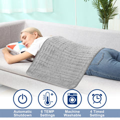 VIBOOS heating pad with soft flannel cover for cozy warmth