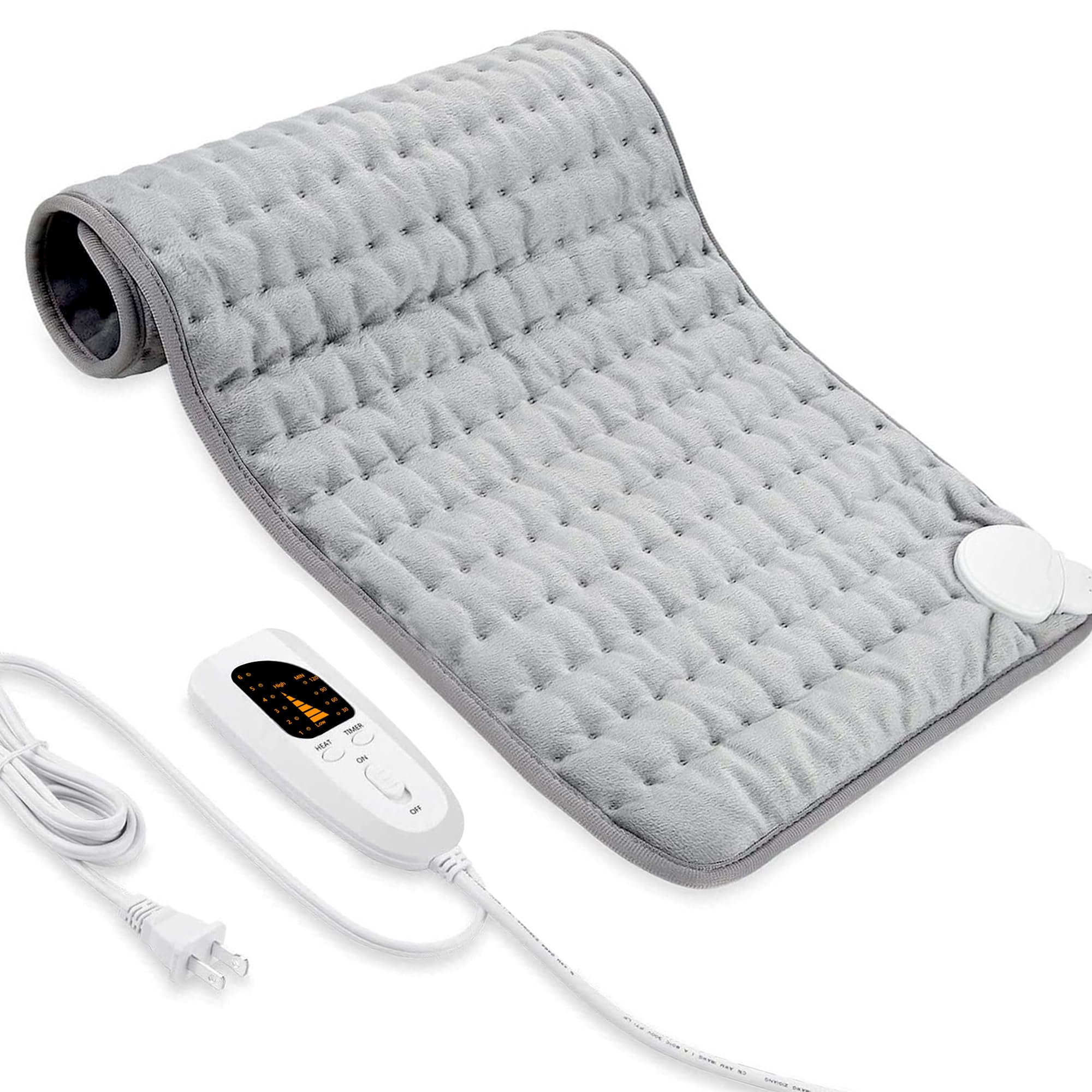 VIBOOS electric heating pad on back and neck for soothing warmth