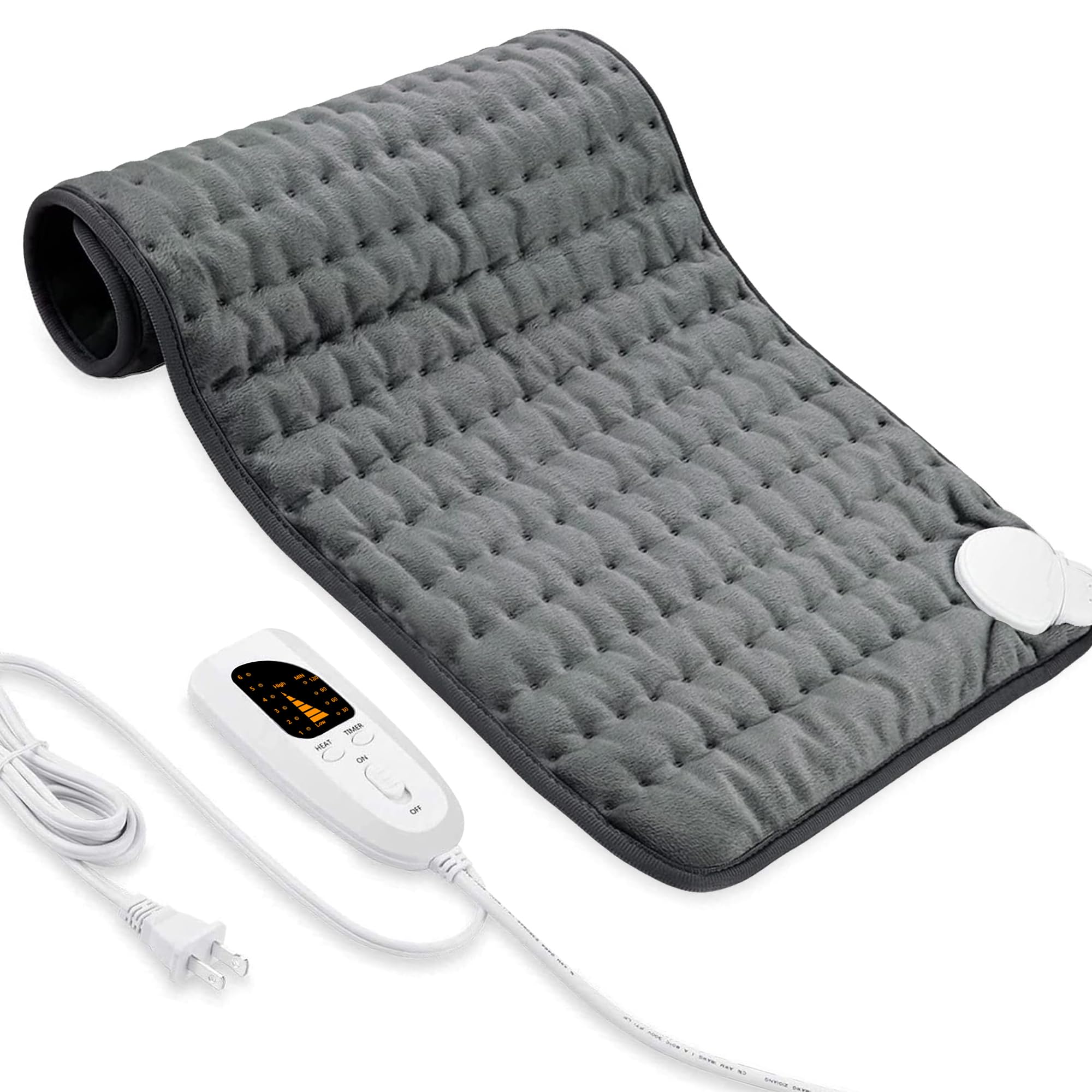VIBOOS heating pad on back and shoulder for soothing warmth and support