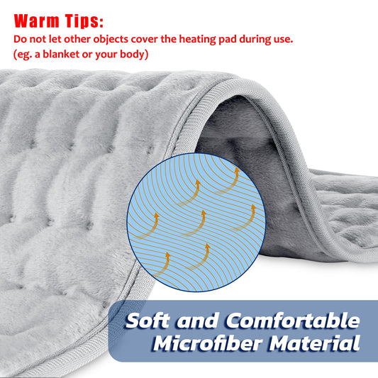 VIBOOS heating pad on knee and legs for targeted relief