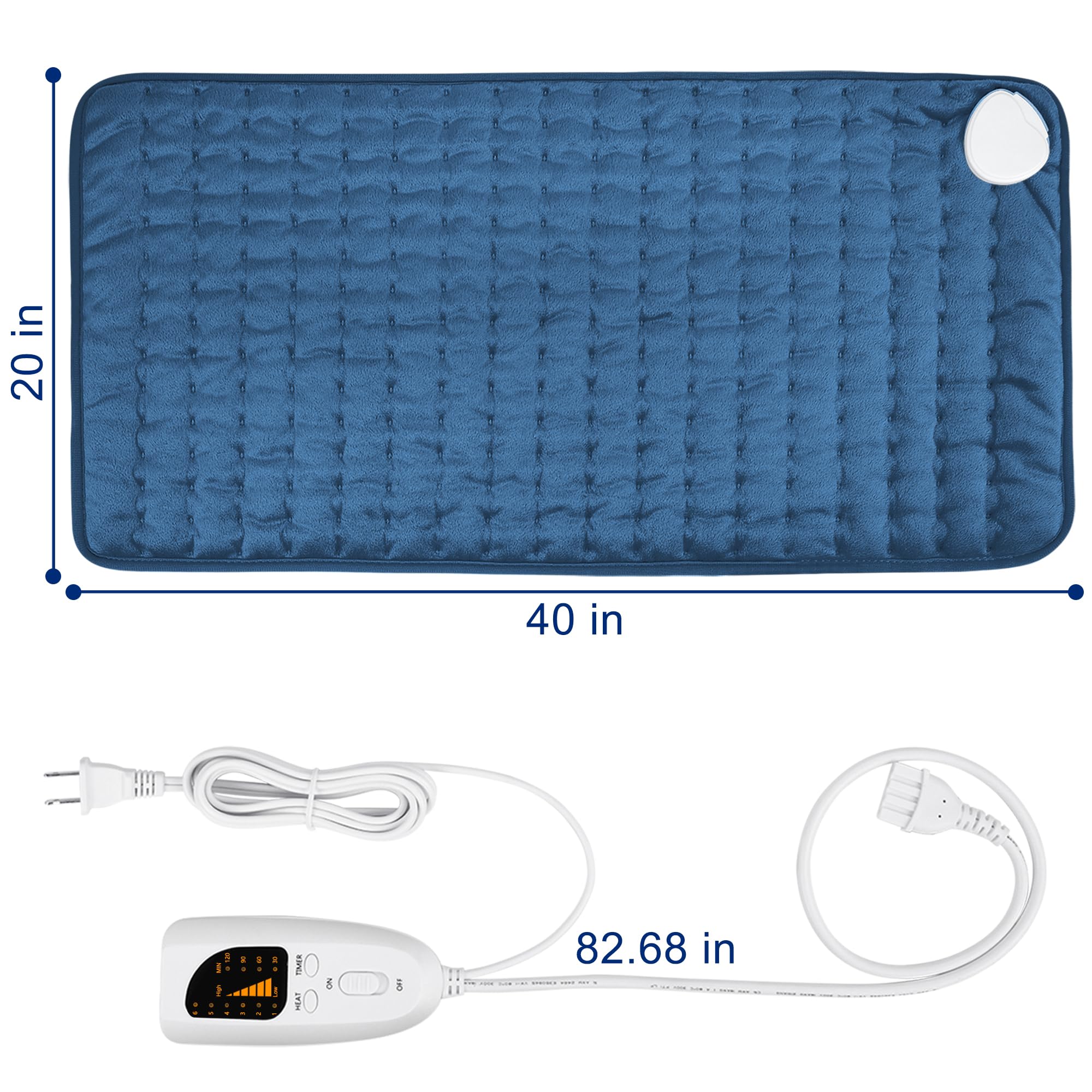 VIBOOS soft flannel heating pad feels gentle on skin