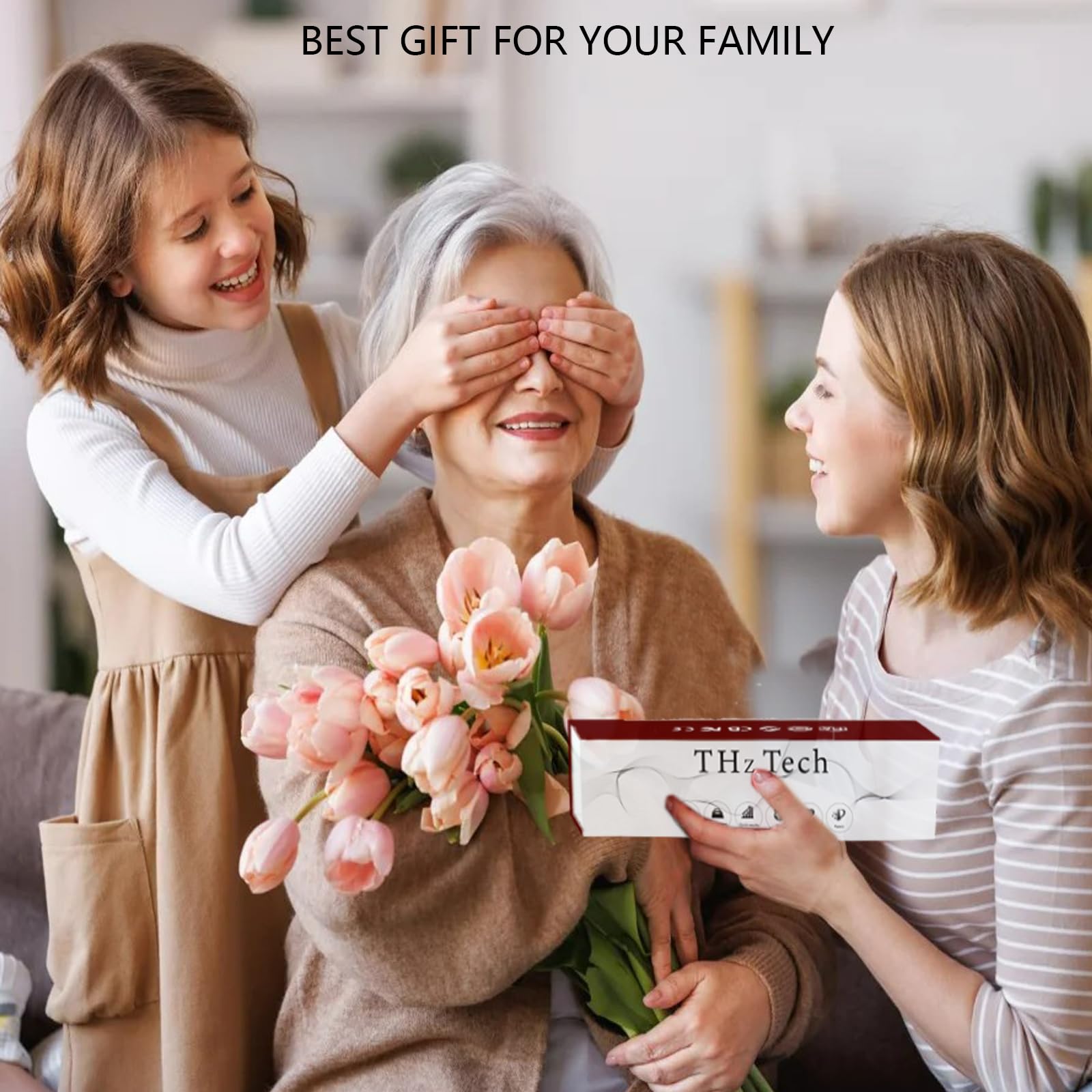 Vibrance Terahertz Wand Blower packaging shows modern wellness device