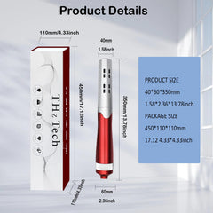 Vibrance Water-relaxation setup with wand near bath or spa.
