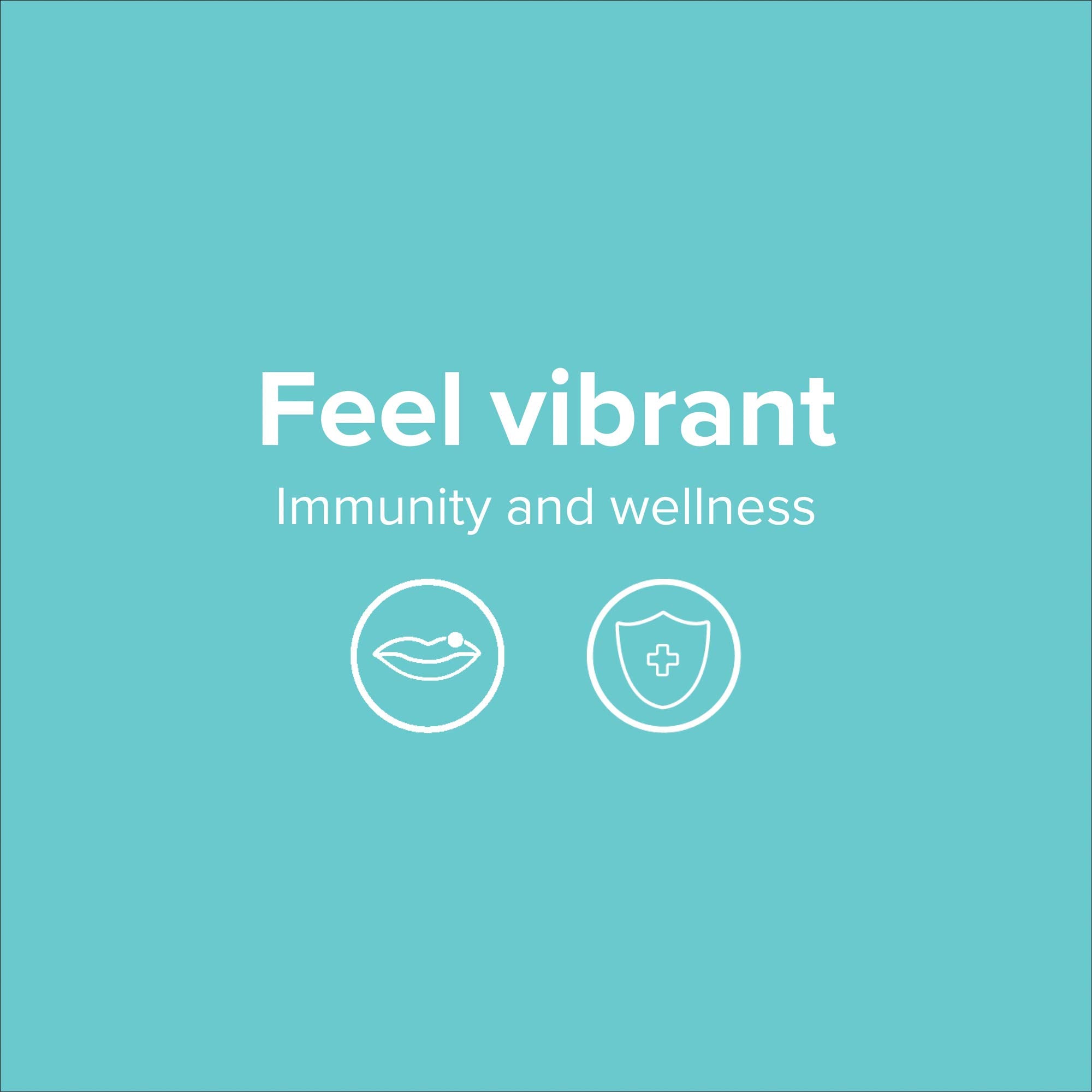 Vibrant Health natural polysaccharides illustration suggests balanced daily wellness
