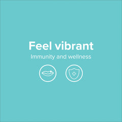 Vibrant Health natural polysaccharides illustration suggests balanced daily wellness