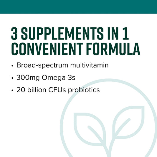 Vibrant Health Trilogy bottle-closeup capsules for convenient all-in-one nutrition.