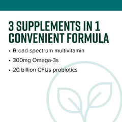 Vibrant Health Trilogy bottle-closeup capsules for convenient all-in-one nutrition.
