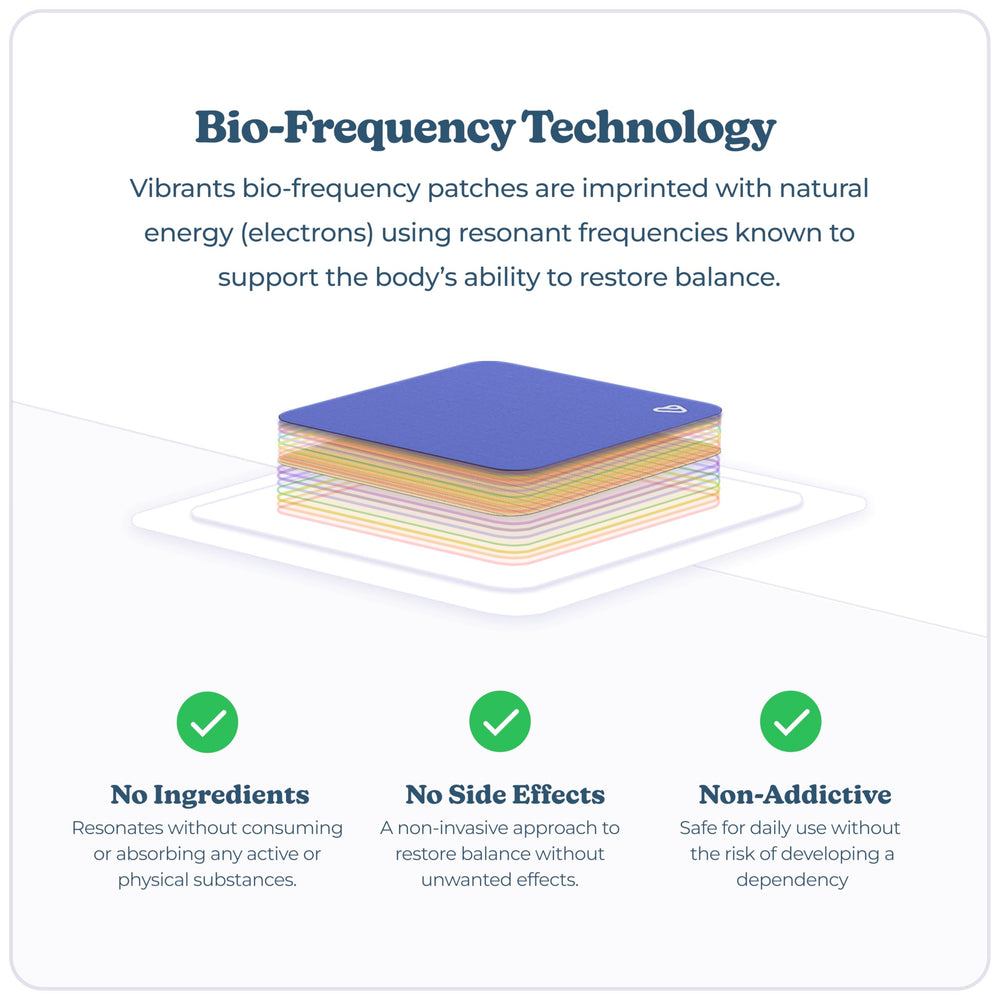 Vibrants Good Night Patches on arm application suggesting overnight calming potential.