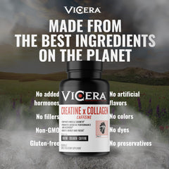 Vicera capsules in gym bag ready for post-workout support.