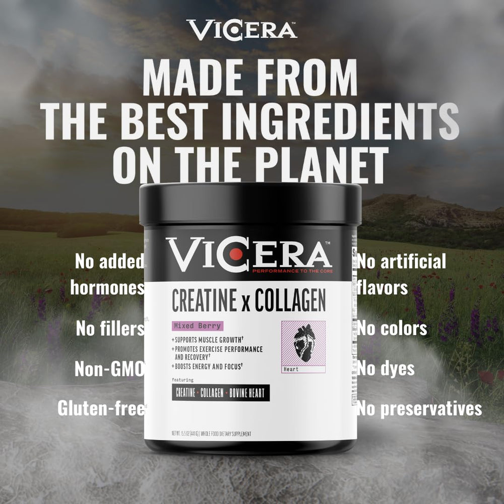 VICERA powder capsules option shown for travel convenience