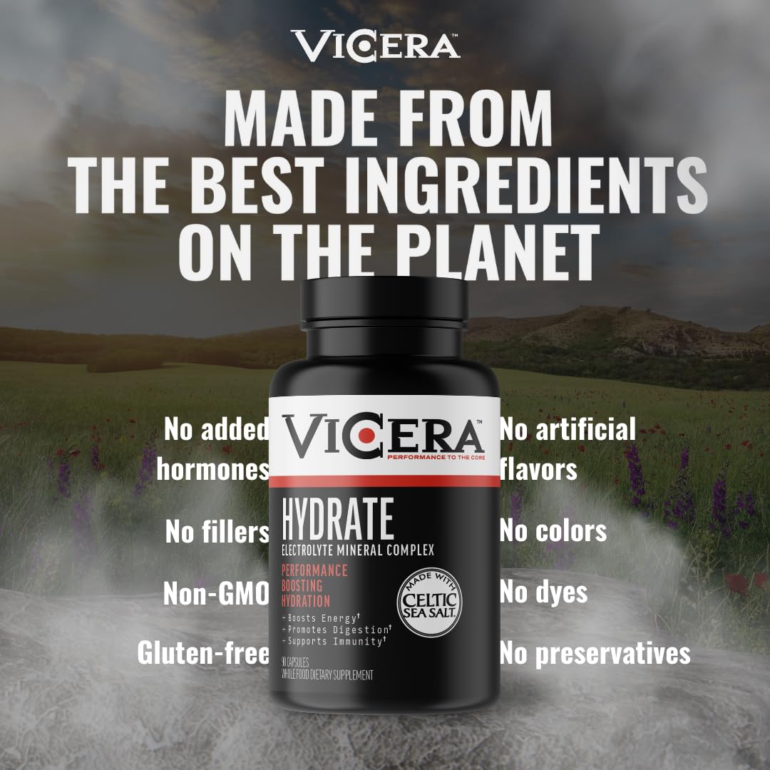 ViCera is gluten free and non-GMO for clean hydration.