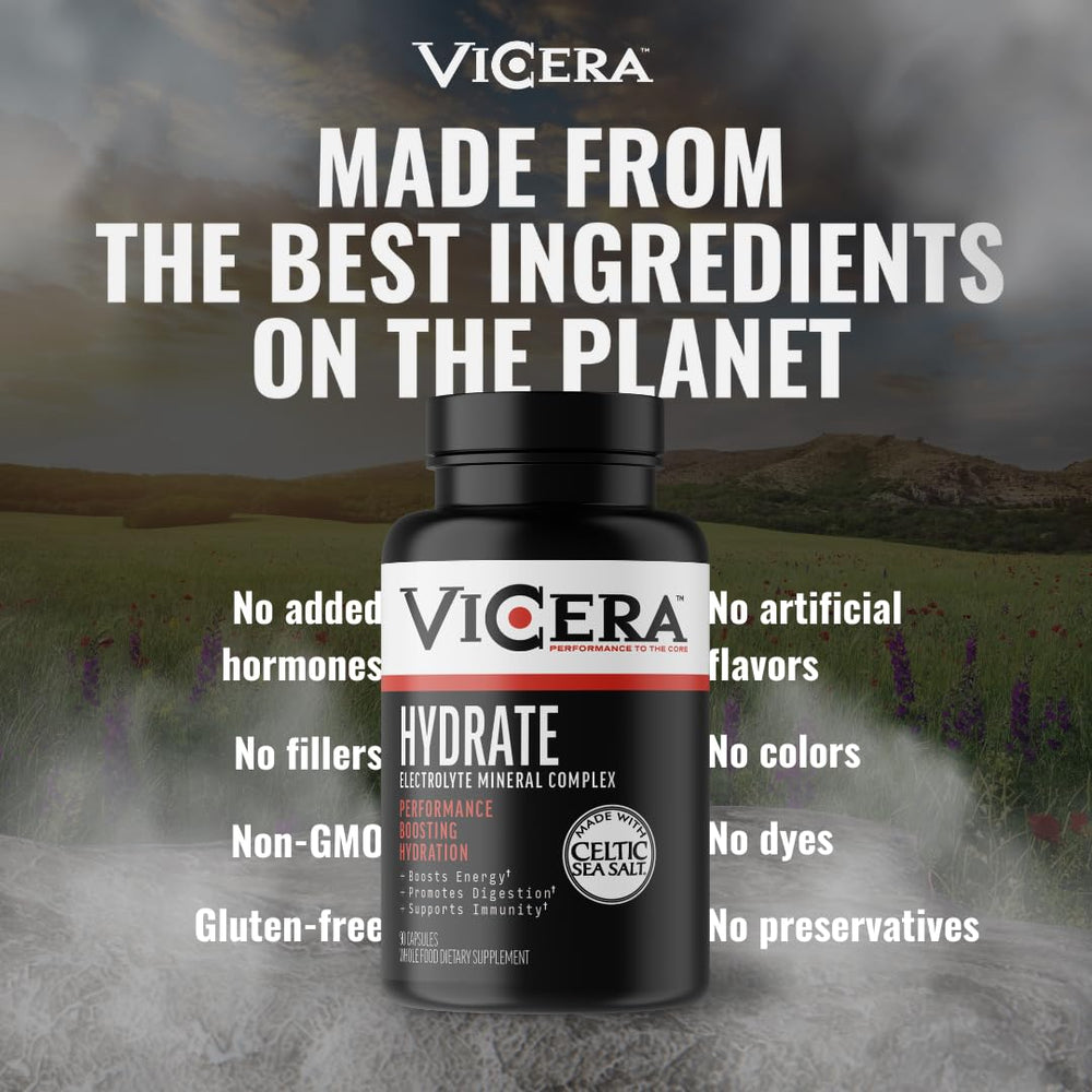 ViCera is gluten free and non-GMO for clean hydration.