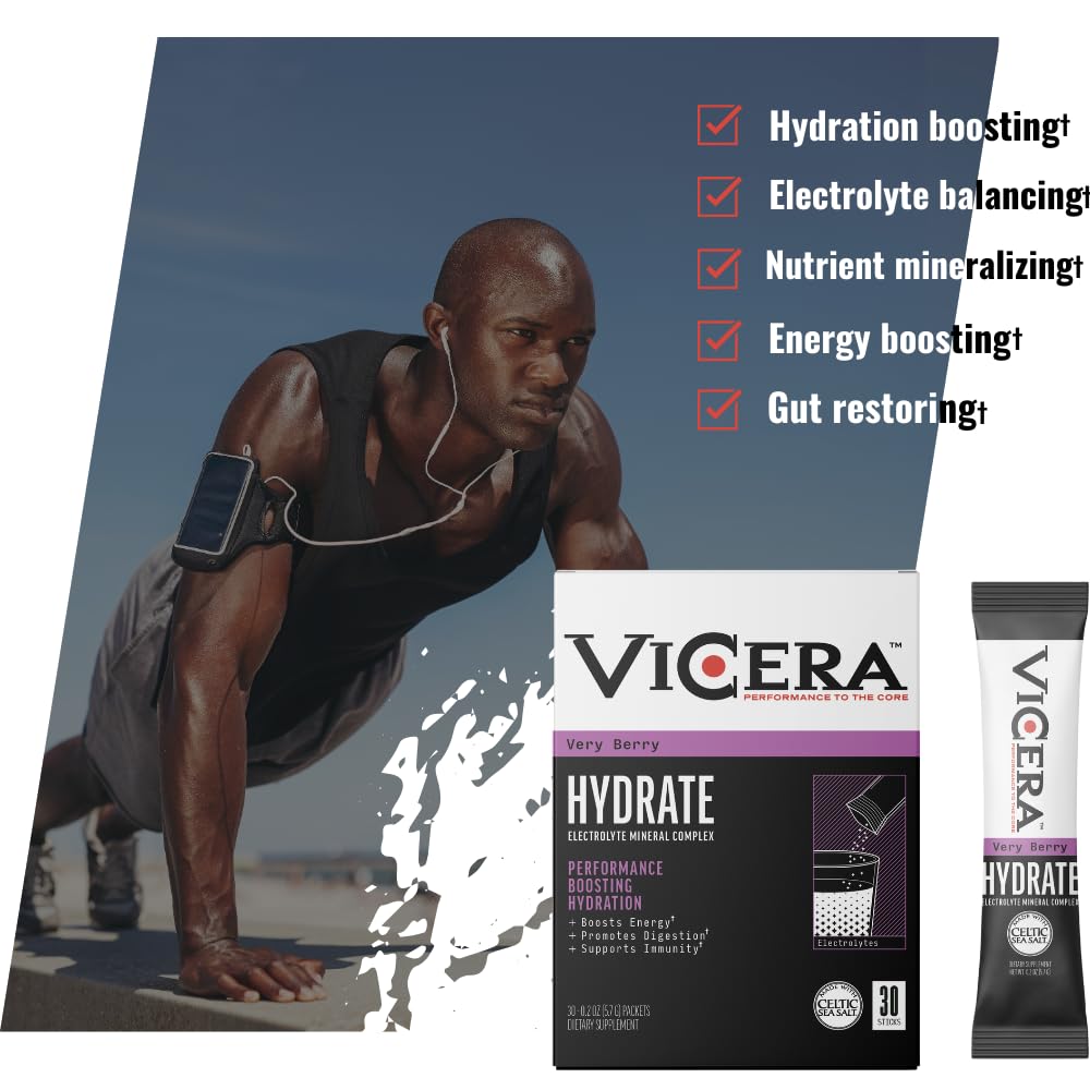 VICERA Gluten free and non-GMO hydration mix with no artificial additives