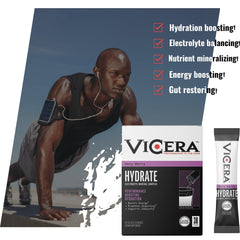 VICERA Gluten free and non-GMO hydration mix with no artificial additives