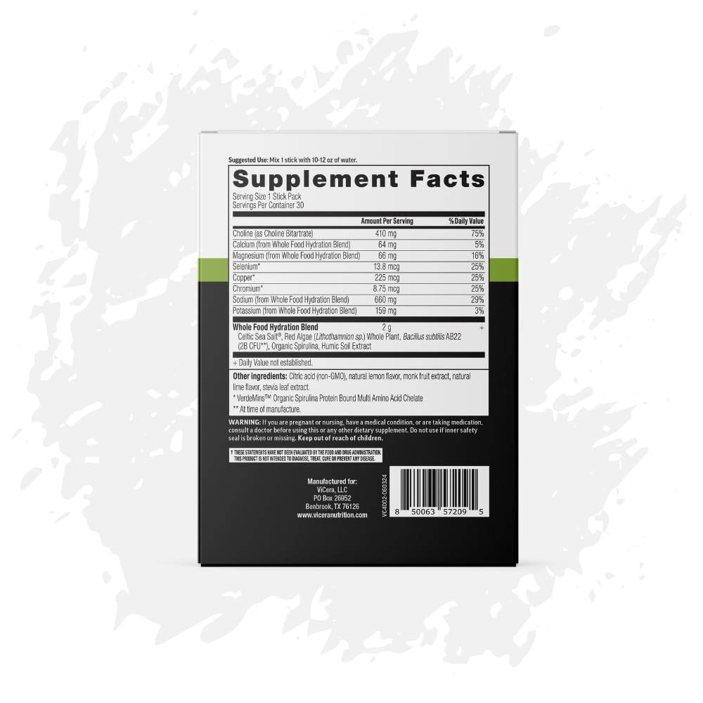 VICERA Organic spirulina minerals deliver plant-based nutrients and mineral support