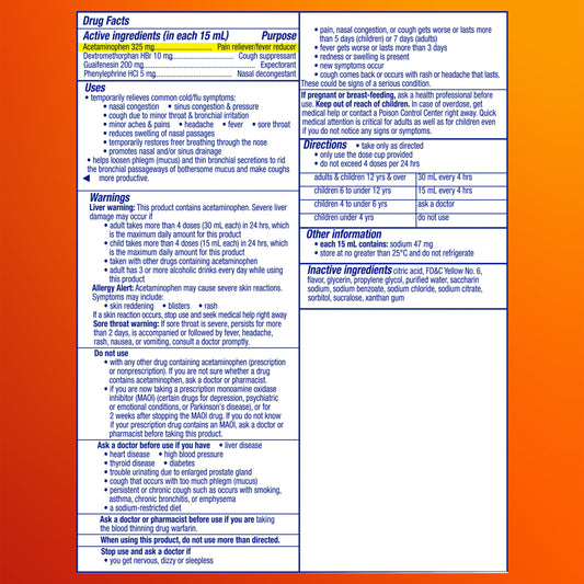 Vicks DayQuil Severe bottle side view, supporting daytime symptom relief on the go.