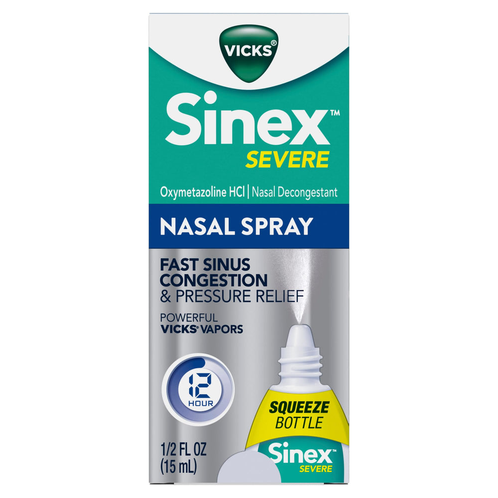 Vicks Sinex Severe travel-friendly pack ready for on-the-go use