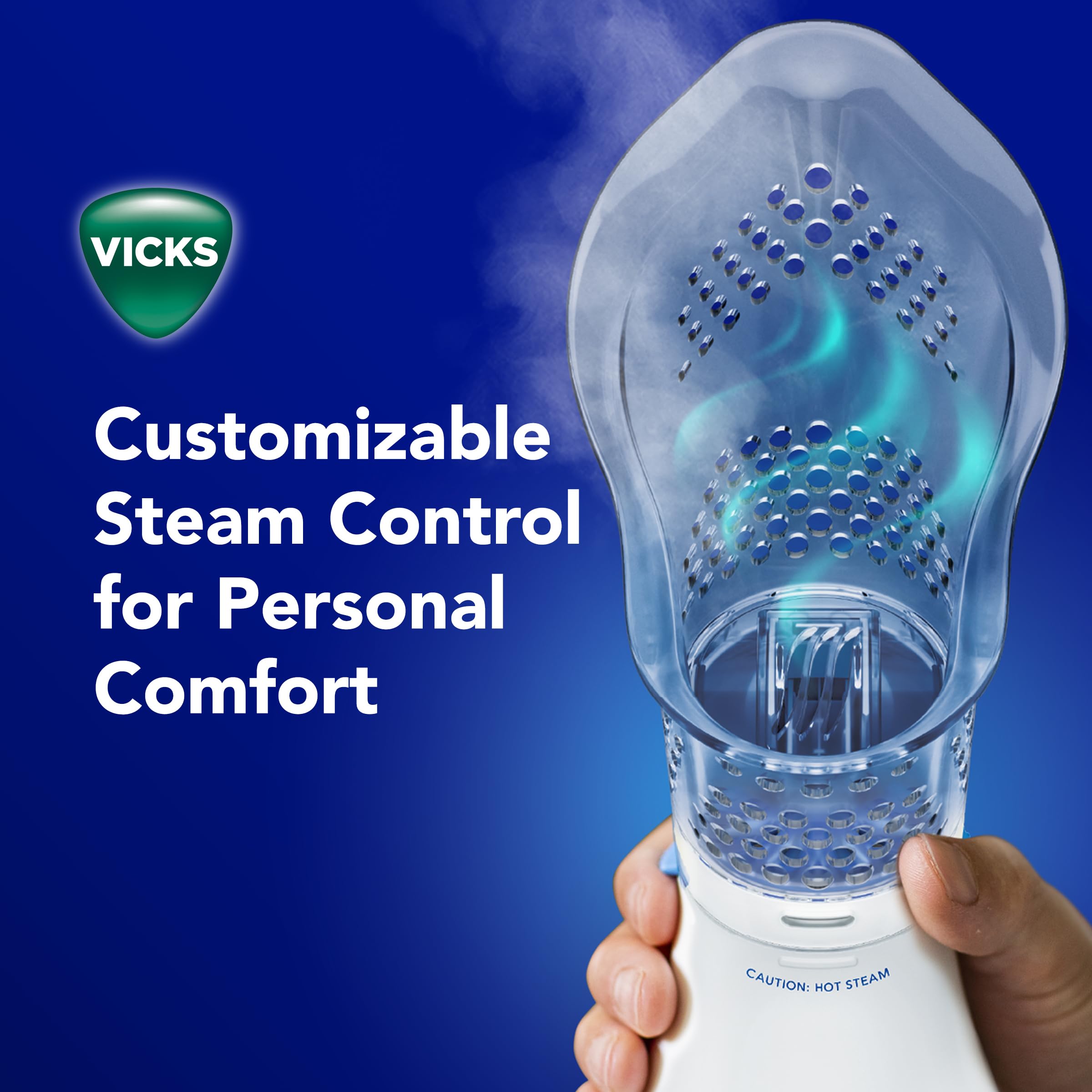 Vicks Sinus Inhaler with auto shut-off ensures safe use