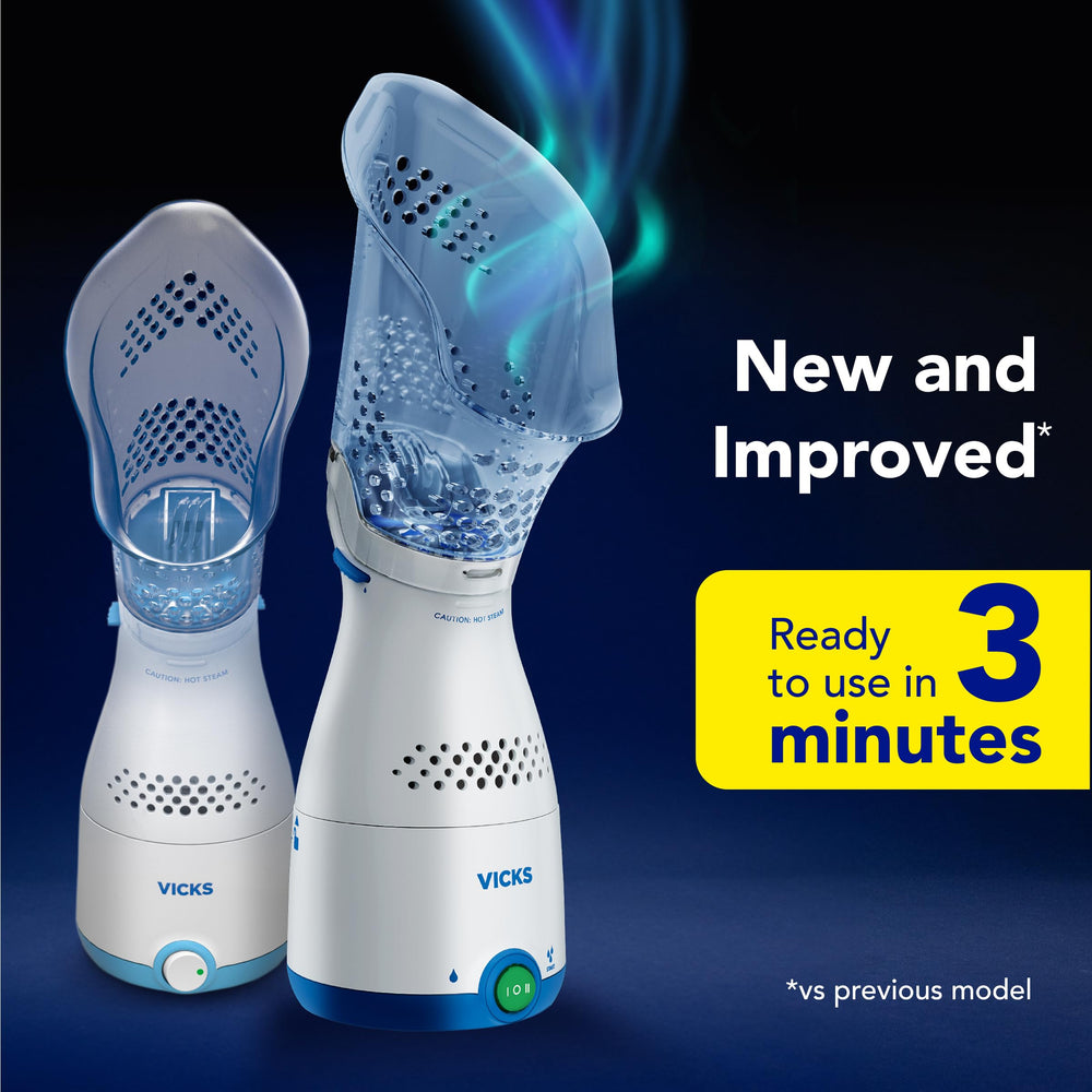 Vicks Sinus Inhaler side view highlighting compact, portable design