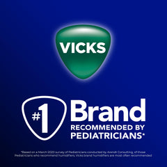 Vicks VapoPads with sinus-relief aroma displayed beside a nightstand for restful nights.