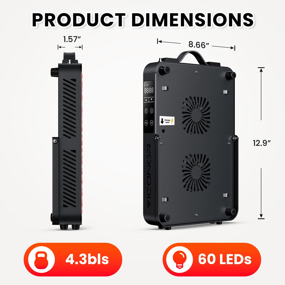 Viconor dual-chip 660nm and 850nm close-up