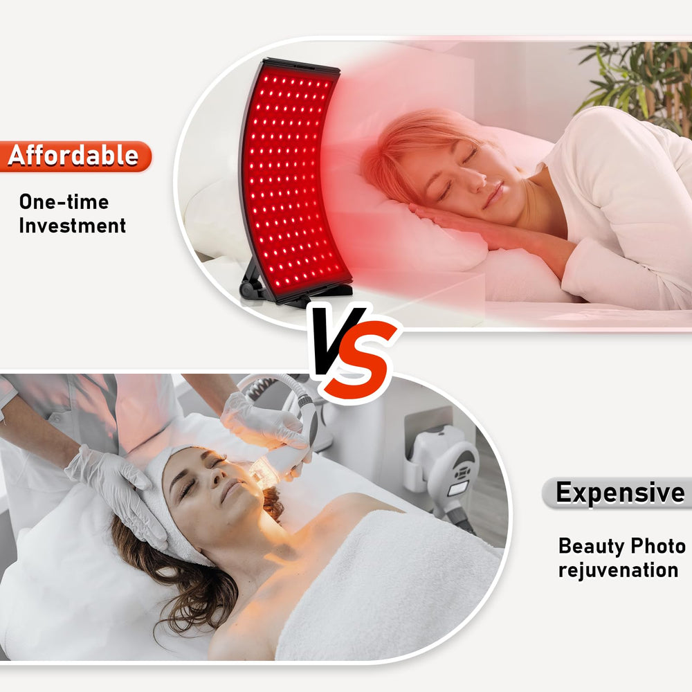 Curved Viconor panel design concentrates light for targeted exposure