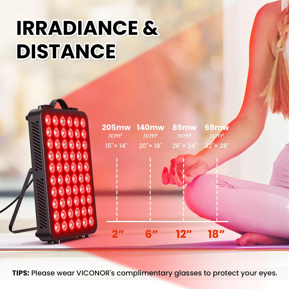 Viconor hanging kit included with red light panel