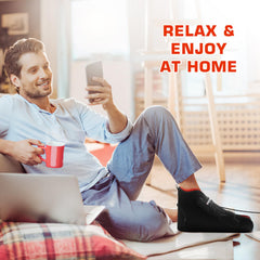 Viconor heating pad detail showcases quick warmth for feet.