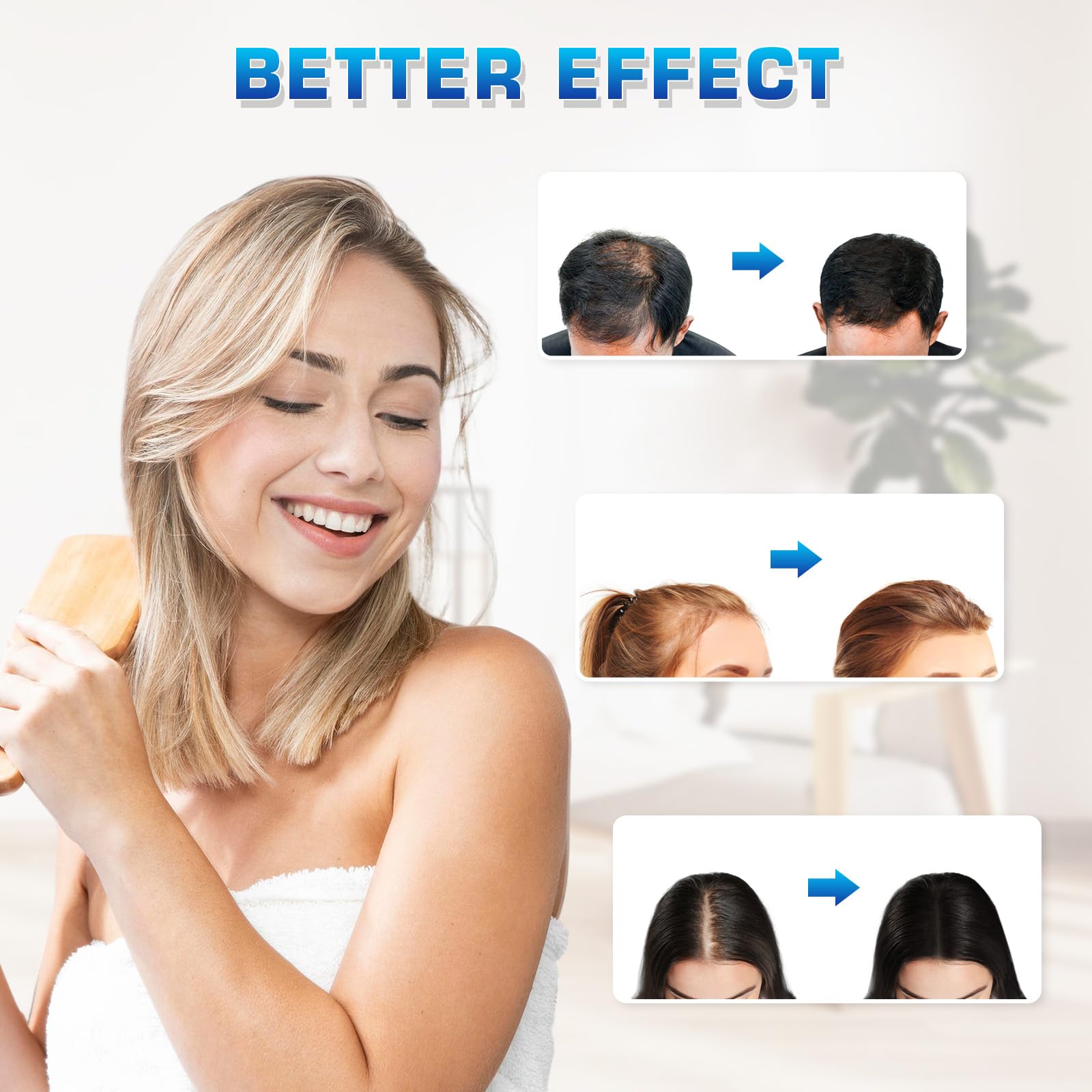 Viconor Laser Cap showing distributed laser light for consistent scalp exposure at home.