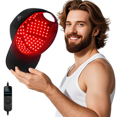 Viconor Laser Cap front view showing discreet, hands-free scalp treatment