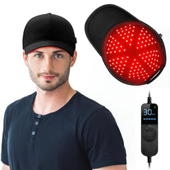 Viconor LED hair growth cap front view for hands-free scalp stimulation