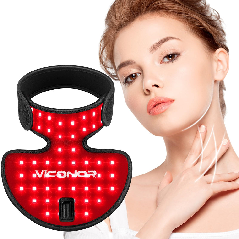 Viconor neck and chest device with red and infrared light for healthier-looking skin