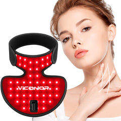 Viconor neck and chest device with red and infrared light for healthier-looking skin