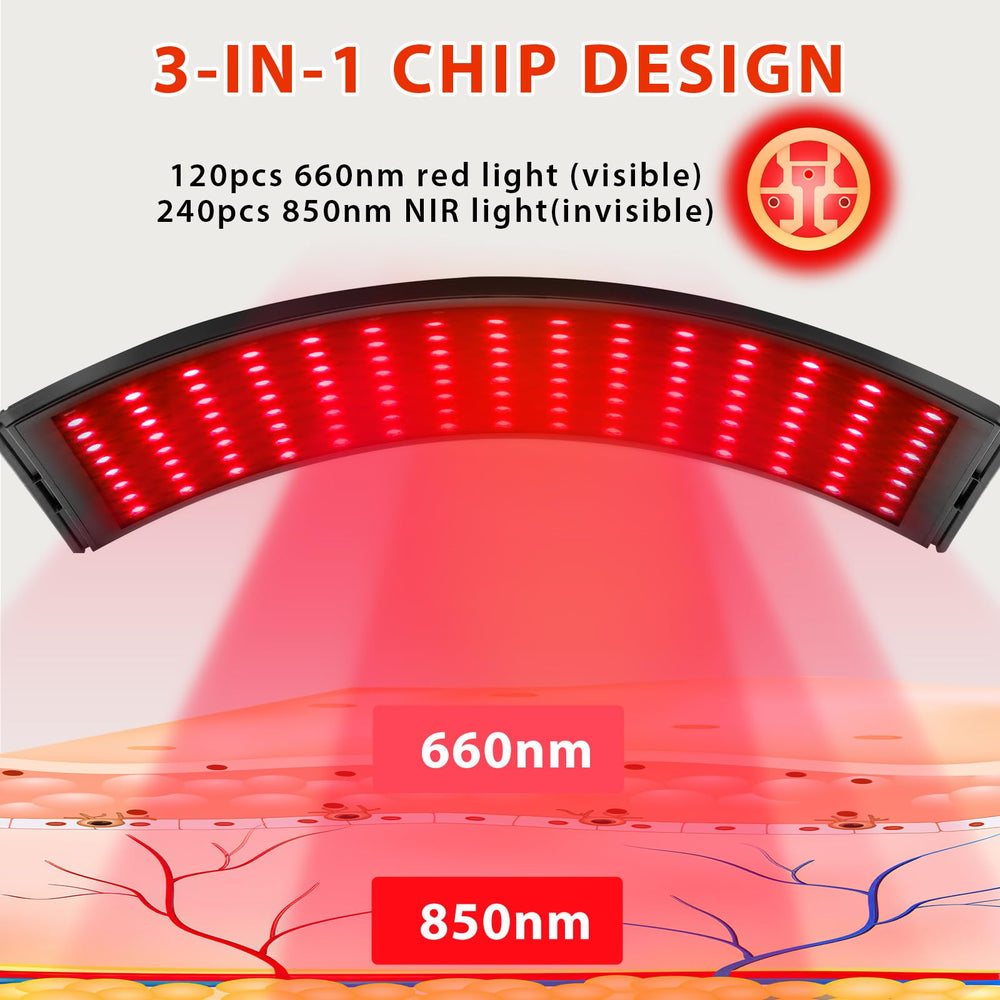 Portable Viconor red light device with stand and cord
