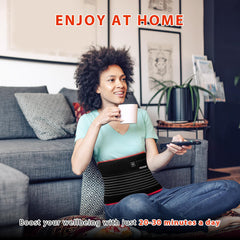 Viconor Belt worn on back area provides targeted warmth and comfort.