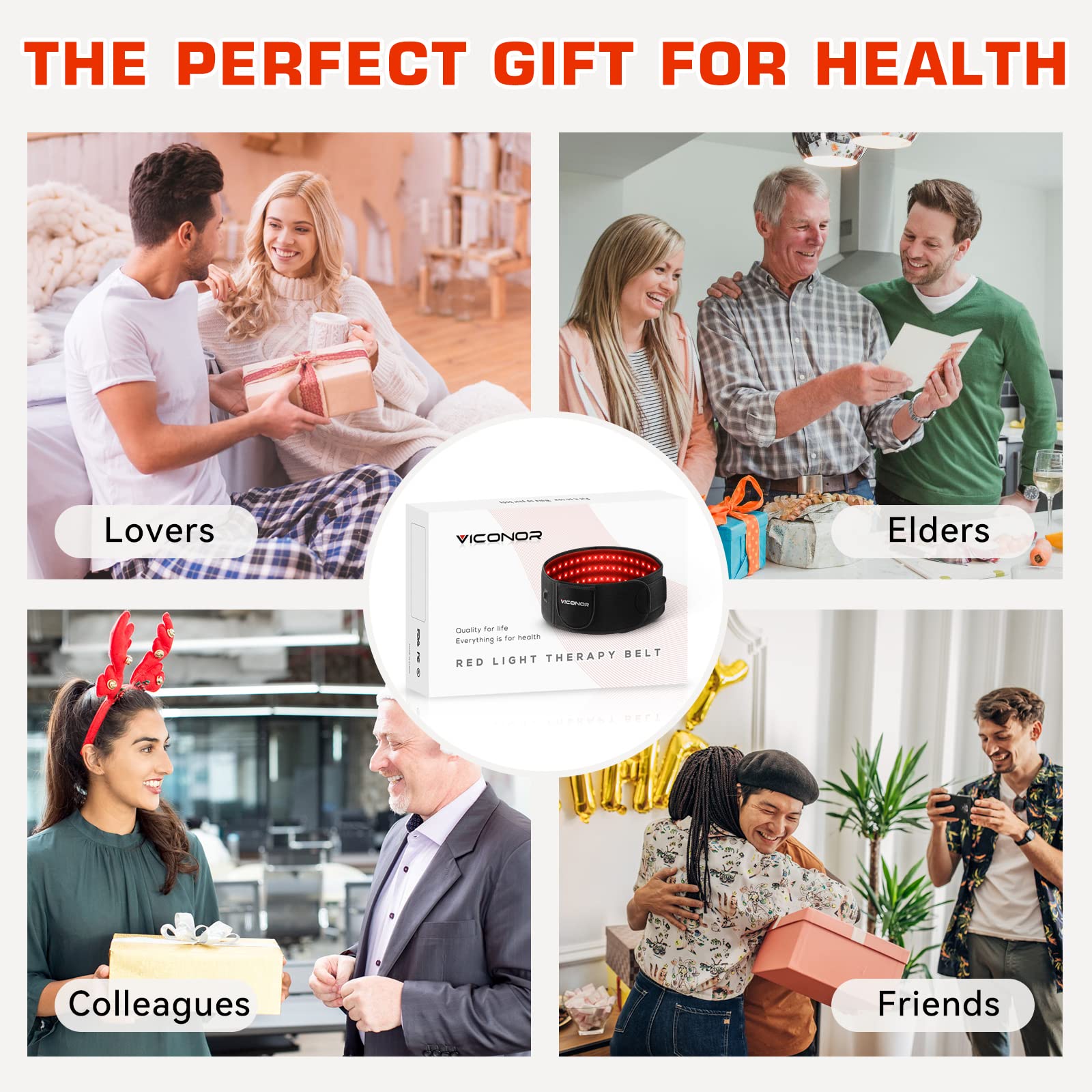Viconor Red Light Therapy Belt portable design for office or travel use