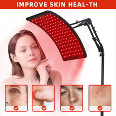 Viconor red light therapy lamp angle adjustment highlights versatile positioning for targeted treatment.