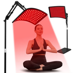 Viconor red light therapy lamp front view for convenient home use and easy setup.