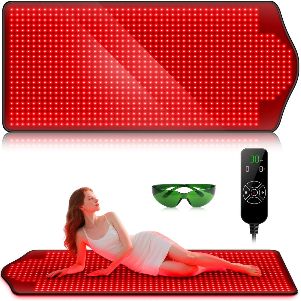 Viconor red light therapy mat front view shows a large surface for full-body sessions