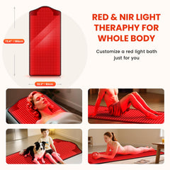 Viconor red light therapy mat digital timer control enables tailored sessions