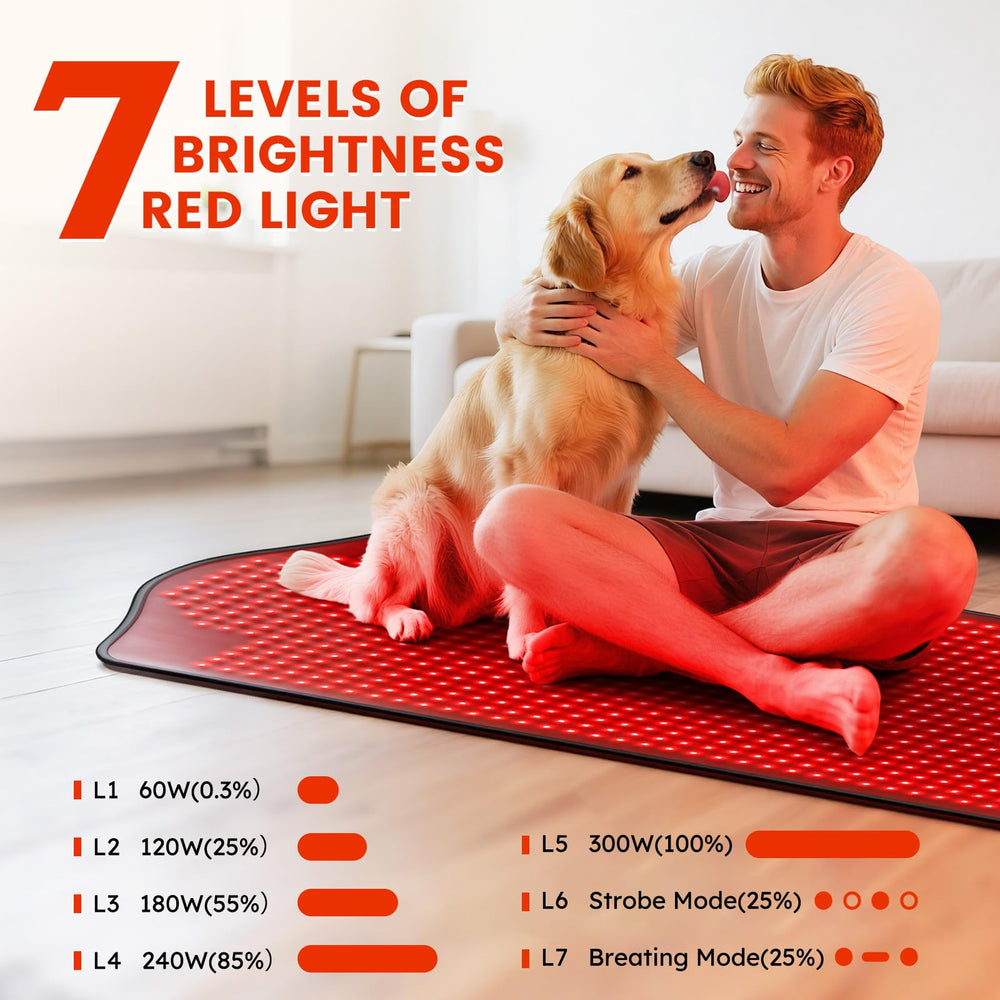 Viconor red light therapy mat LED coverage provides even light across the surface
