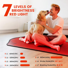 Viconor red light therapy mat LED coverage provides even light across the surface