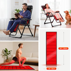 Viconor red light therapy mat outdoor spa setting demonstrates flexible relaxation