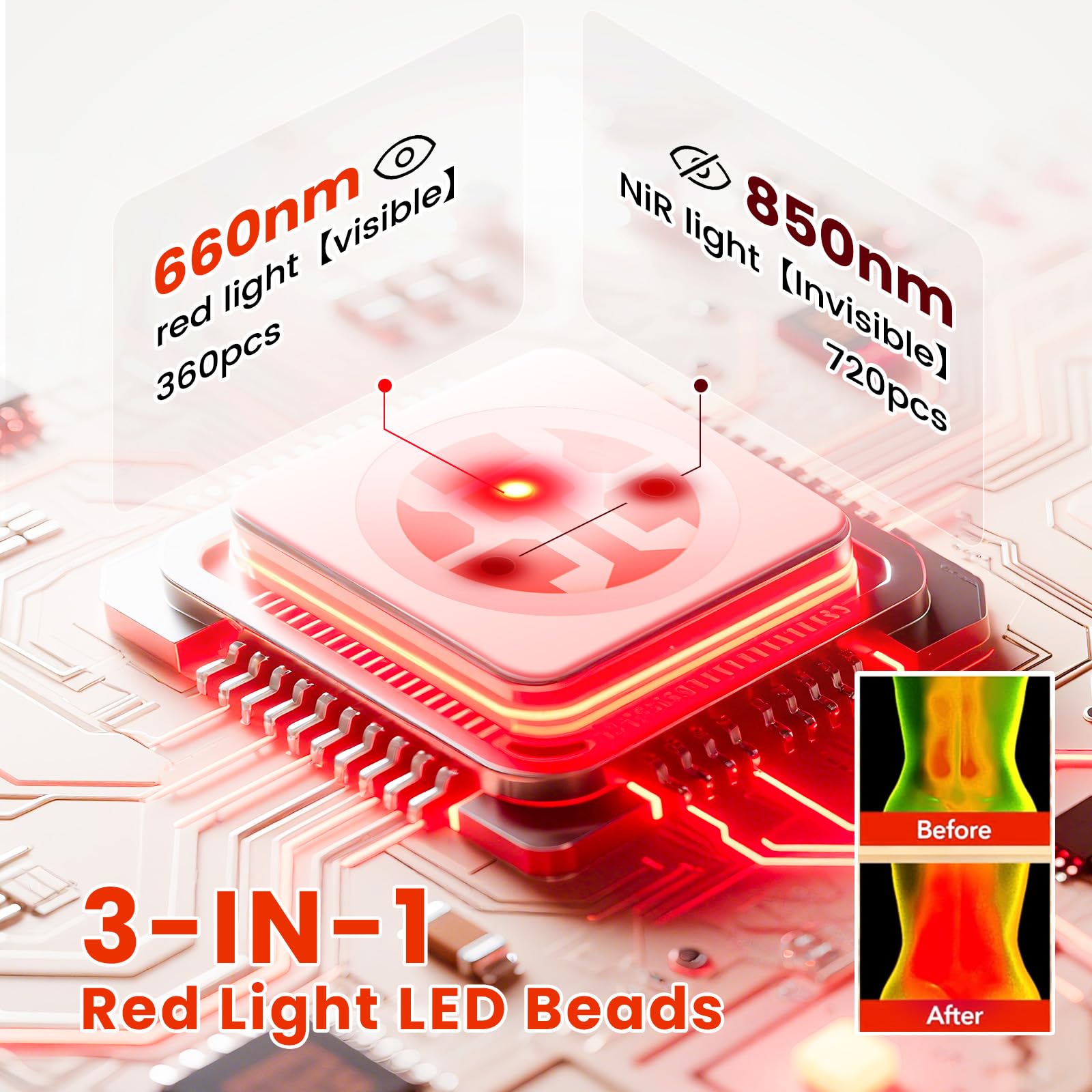 Viconor red light therapy mat steel frame emphasizes sturdy support