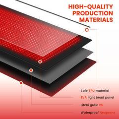 Viconor red light therapy mat home gym scene highlights versatile use