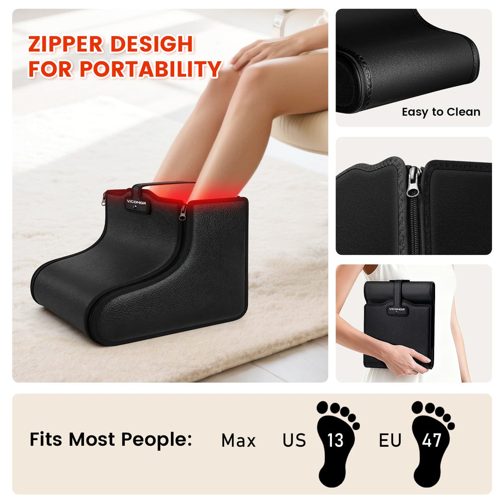 Viconor removable zipper design simplifies cleaning and storage