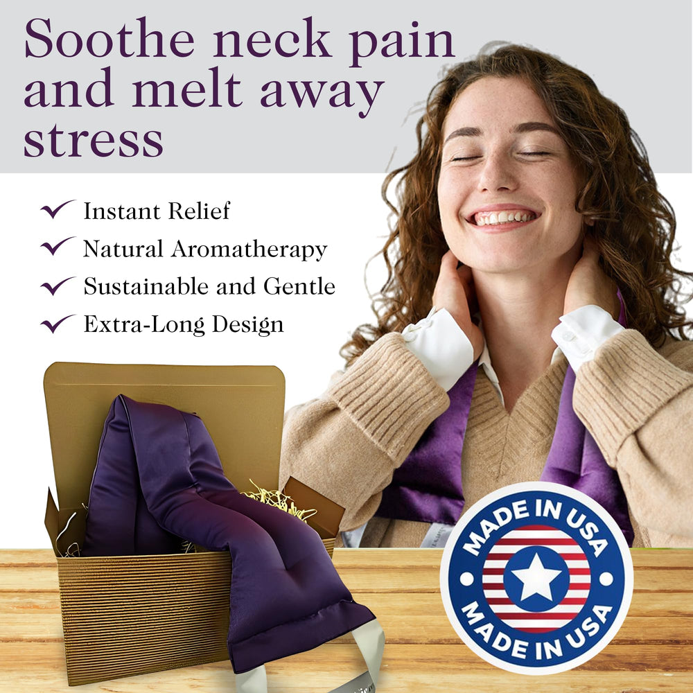 Victoria's Lavender neck wrap is a thoughtful gift for self care and wellness